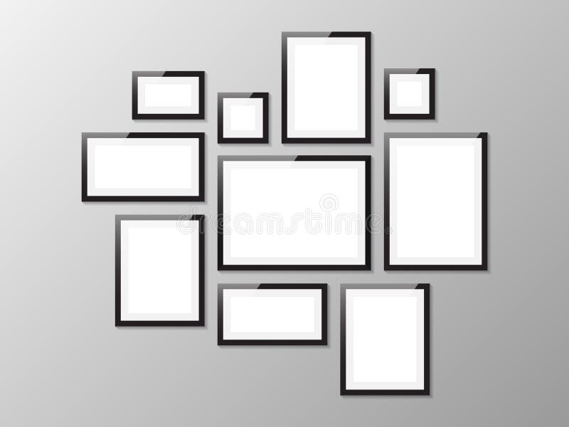 Cadre photo noir illustration libre de droits