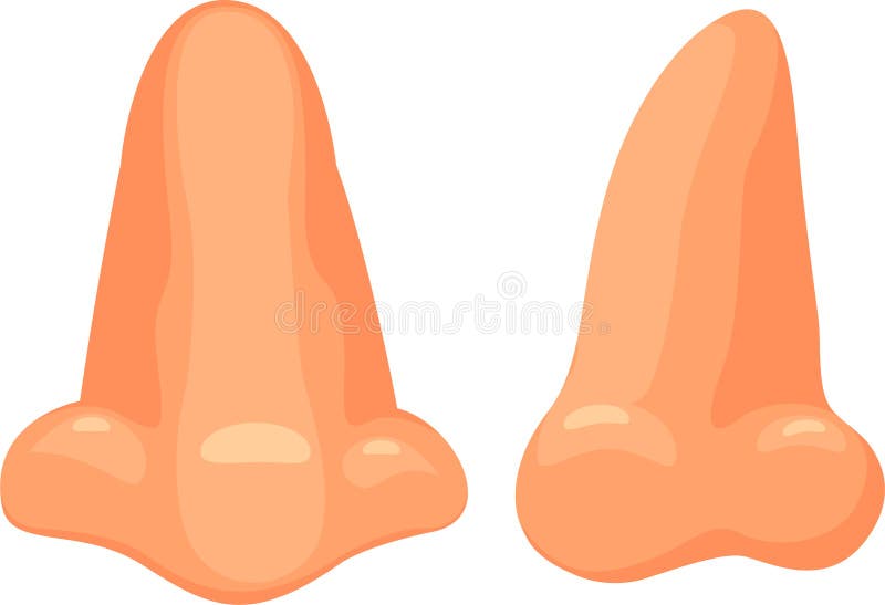 Illustration nose stock illustration