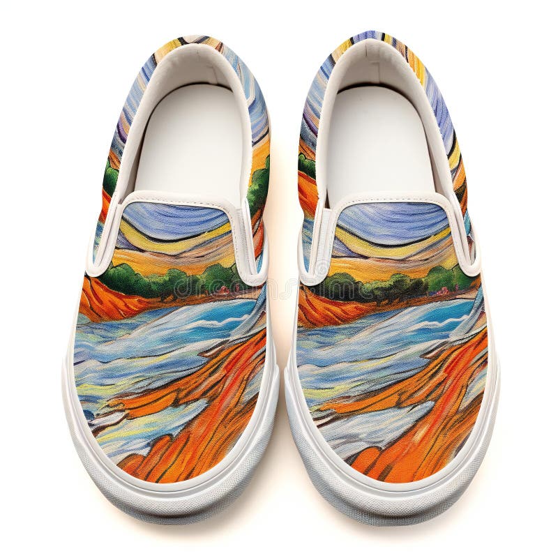 Pair of sandals on white background royalty free illustration