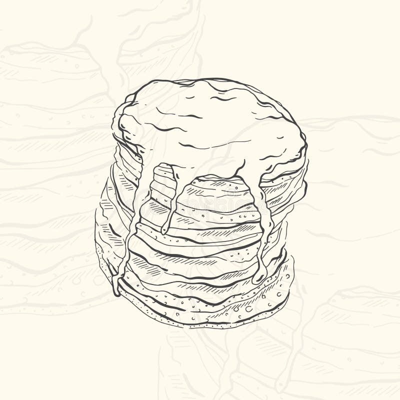 5424 Pancakes Sketch Images Stock Photos  Vectors  Shutterstock