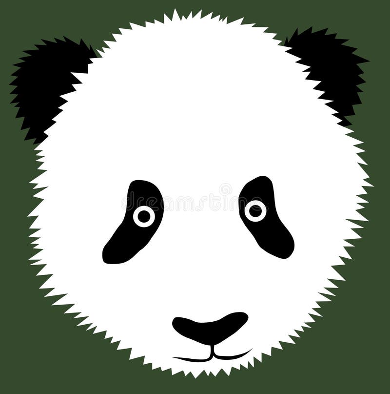 Panda Head stock illustration. Illustration of isolated - 30274932