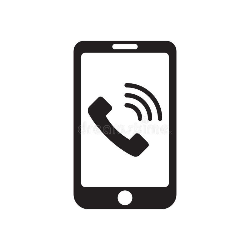 Smartphone-Illustration, iphone Computer Symbole Handy Signal Telefonanruf,  Mobiltelefon, Schwarz und weiß, Handy, Kommunikation png