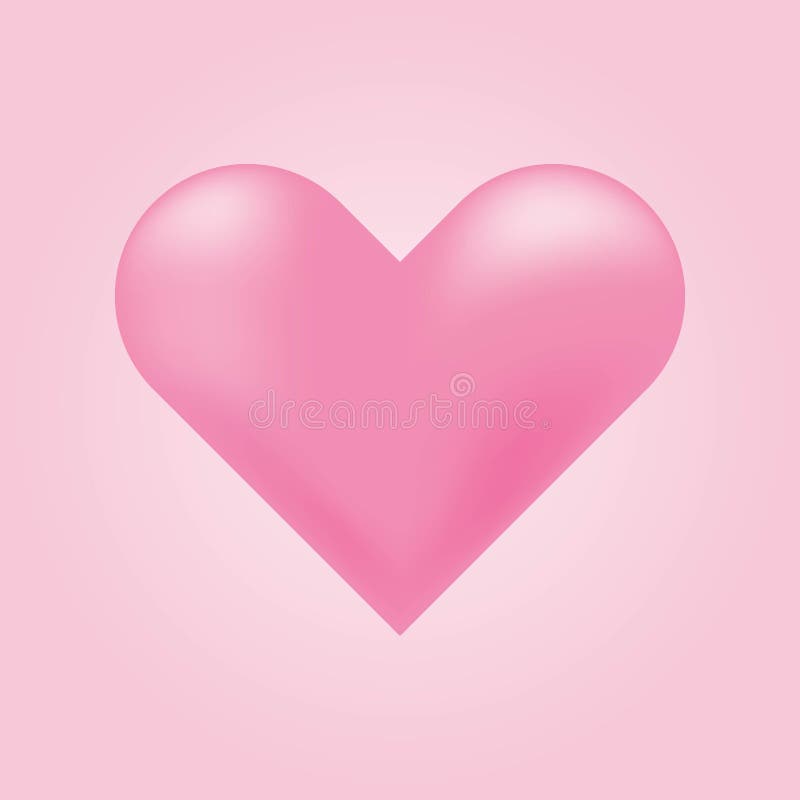 Pink heart icon. stock vector. Illustration of wedding - 278957007