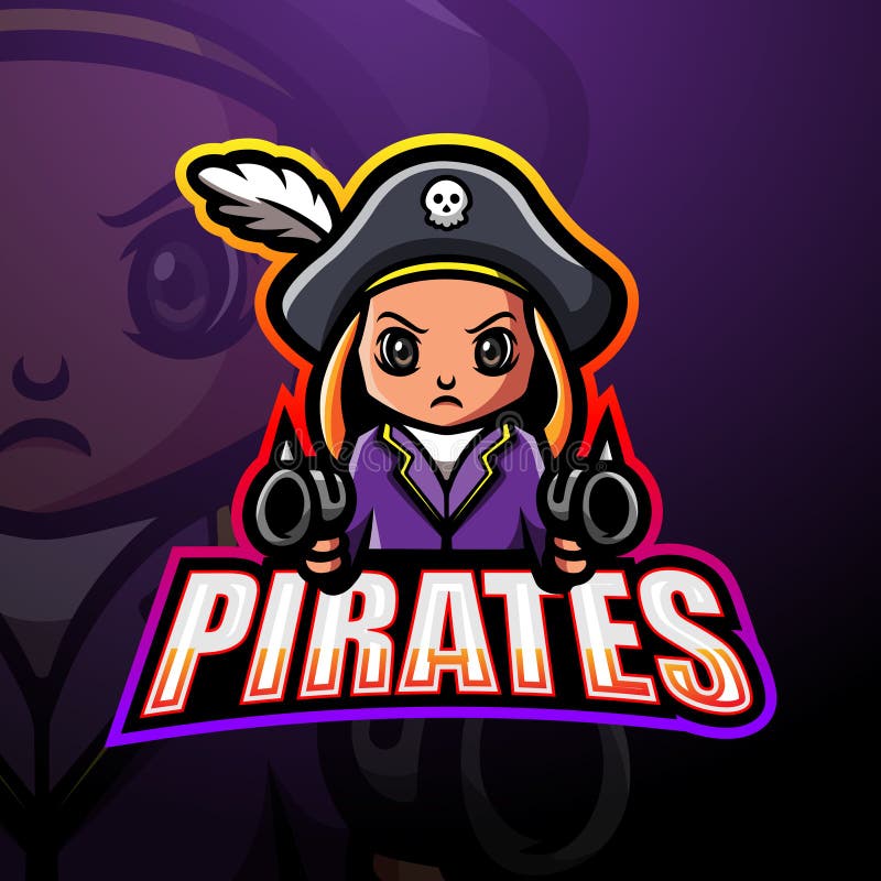 Pirates esport mascot logo design vector illustration