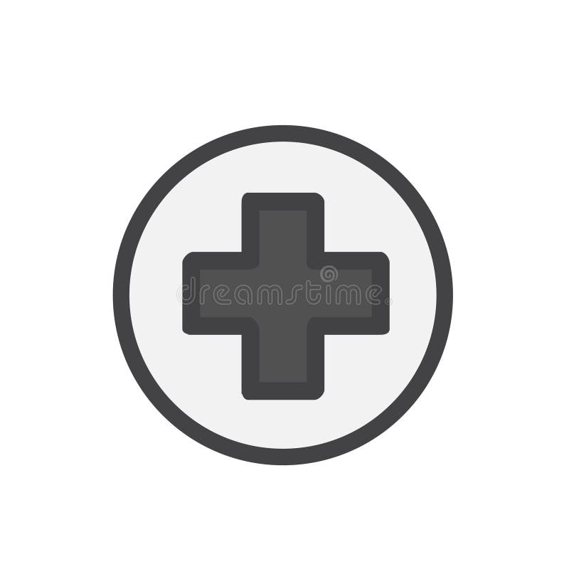 Illustration of Plus Sign Logo Stock Illustration Illustration of