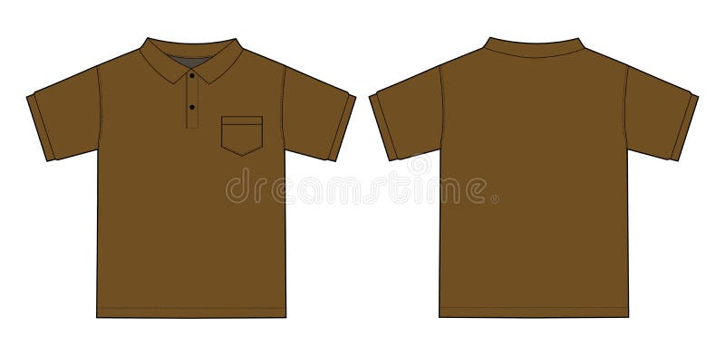 brown polo shirt