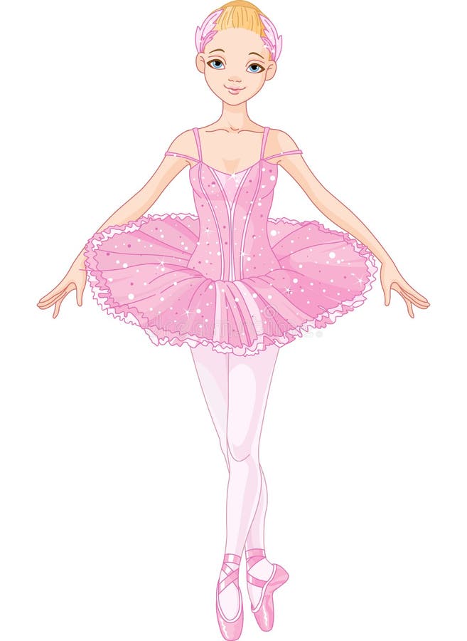 Pink Ballerina stock vector. Illustration of sweet, dream - 30310840