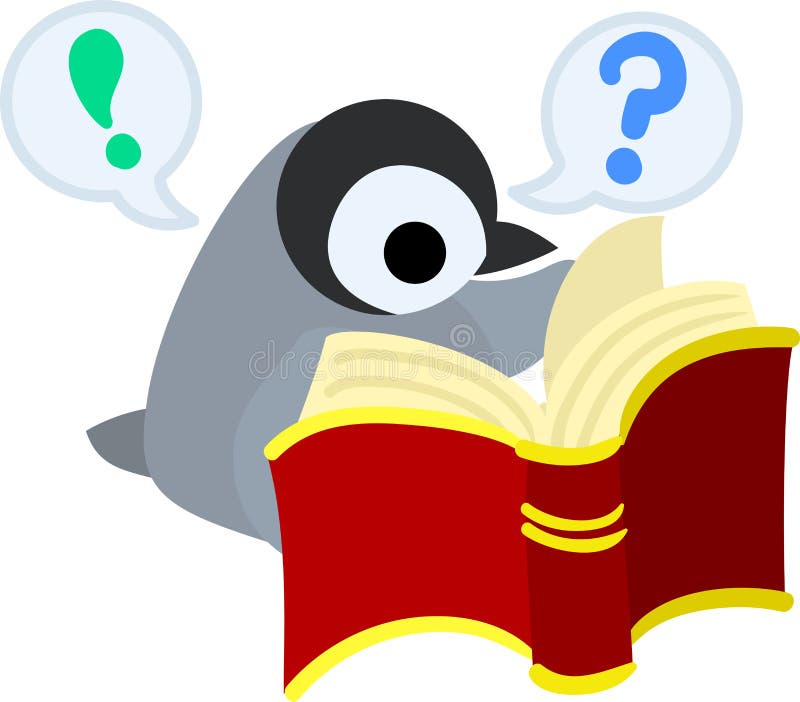Penguin is Studying Insects Stock Vector - Illustration of penguins