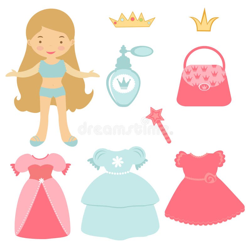 Paper Doll Princess Stock Illustrations – 698 Paper Doll Princess Stock  Illustrations, Vectors & Clipart - Dreamstime