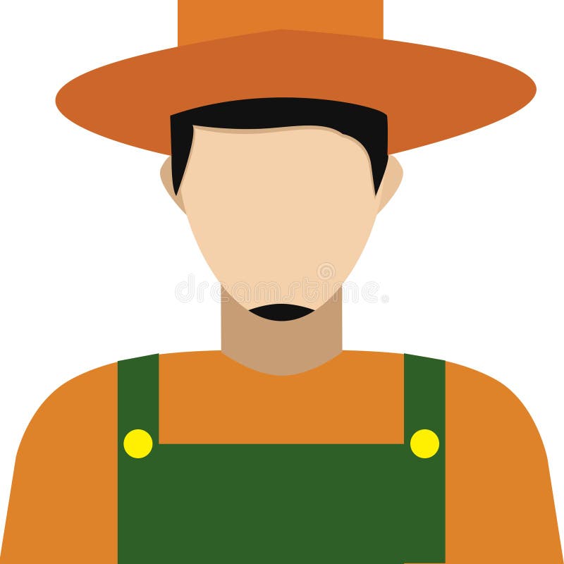 Illustration Profile Icon, Avatar Young Farmer, Male Stock Illustration ...