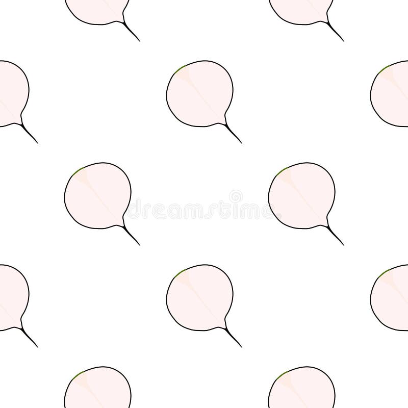 Illustration på temat ljusmönstret svart rädisa stock illustrationer
