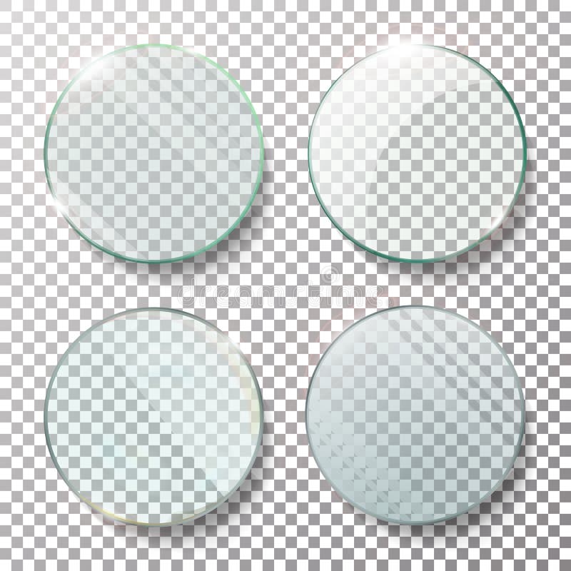 Illustration réaliste vectorielle de cercle rond transparent