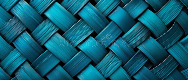 Illustration of rattan pattern as picture background in blue color royalty free stock images