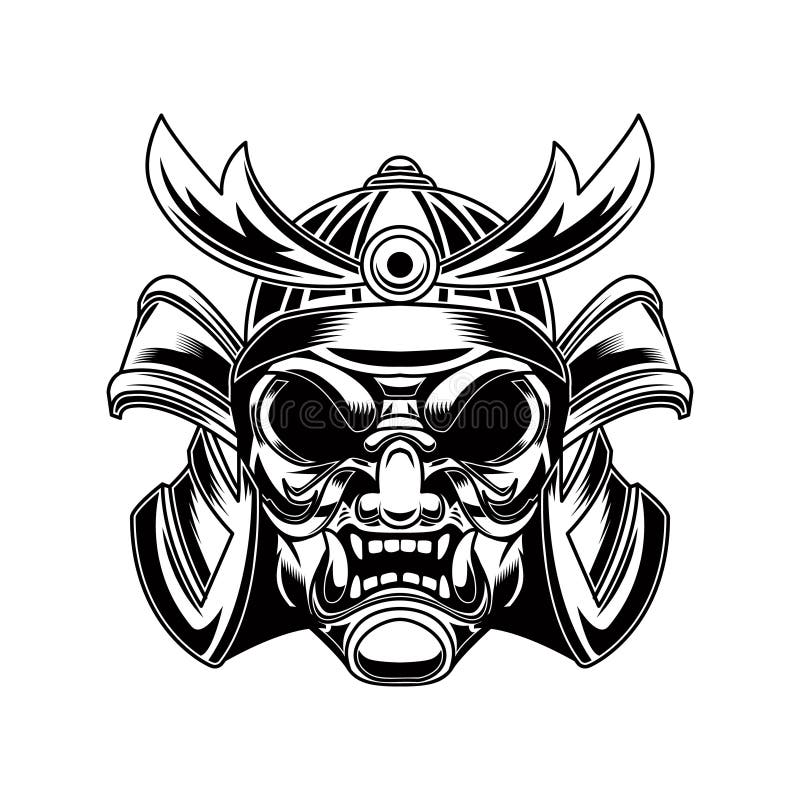 Samurai Tattoo Design White Background PNG File Download High Resolution -  Etsy Norway