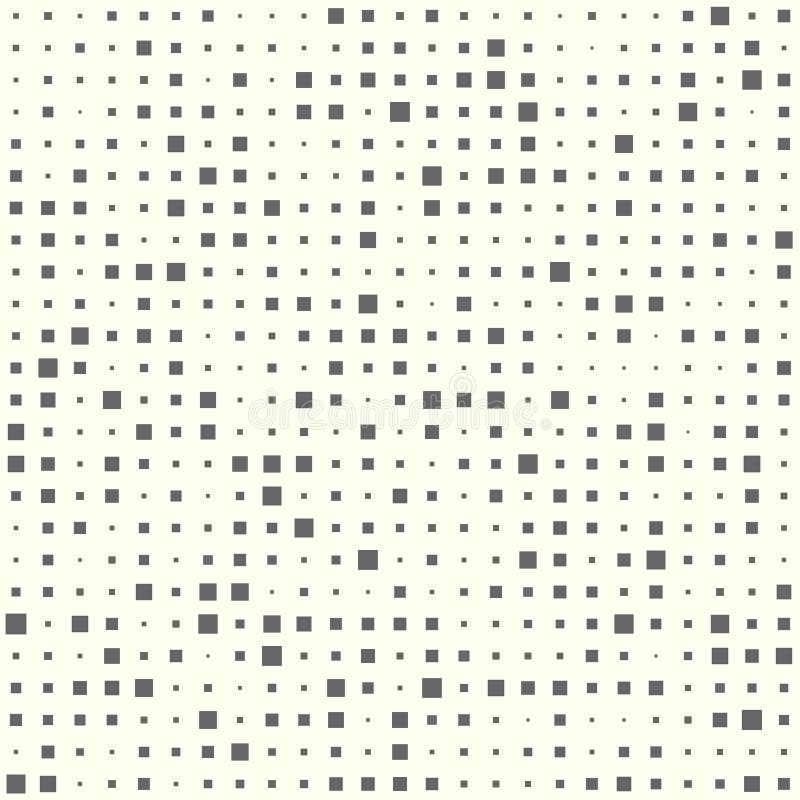 Illustration sans couture abstraite des places tramées Éléments géométriques de répétition monochromes Fond d'isolement illustration libre de droits Illustration sans couture abstraite des places tramées Éléments géométriques de répétition monochromes Fond d'isolement illustration libre de droits