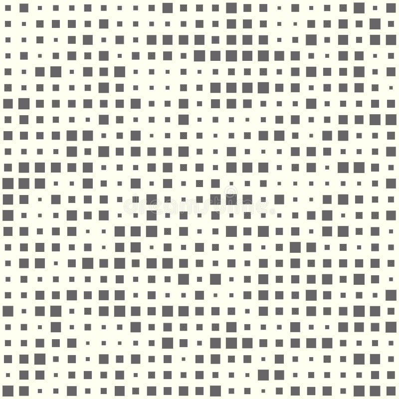 Illustration sans couture abstraite des places tramées Éléments géométriques de répétition monochromes Le calibre de vecteur, a r illustration libre de droits Illustration sans couture abstraite des places tramées Éléments géométriques de répétition monochromes Le calibre de vecteur, a r illustration libre de droits