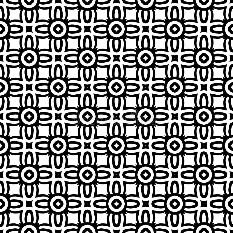 Illustration sans couture blanche noire de fond de modèle de n petite illustration stock Illustration sans couture blanche noire de fond de modèle de n petite illustration stock