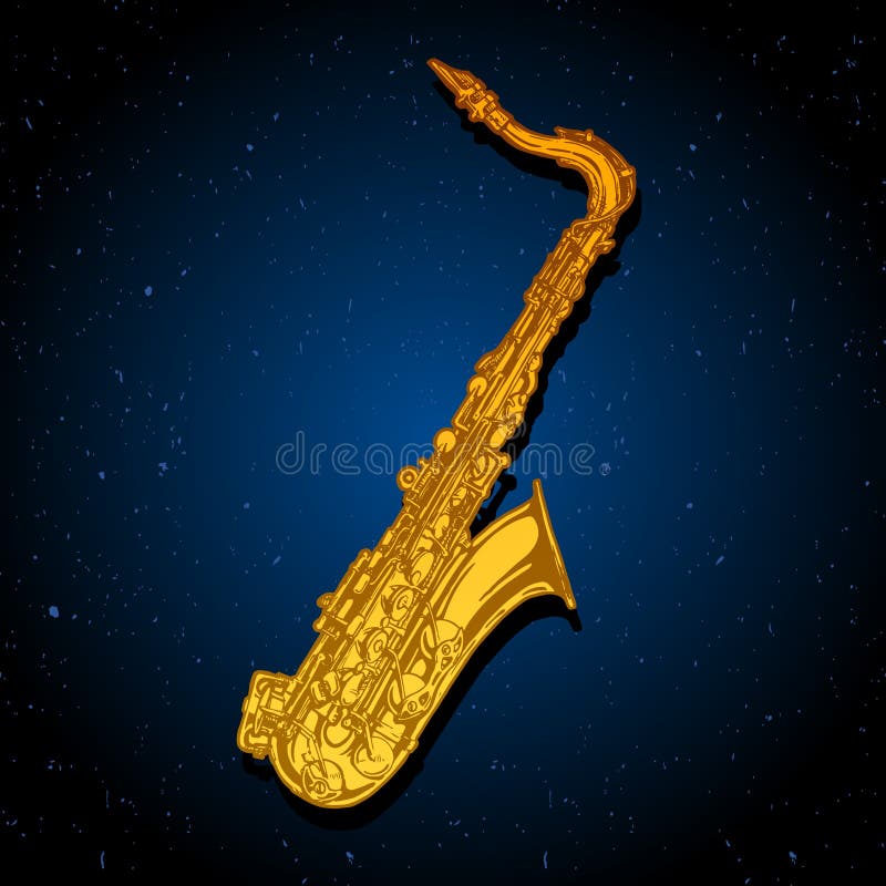 Old Saxophone Drawing Stock Illustrations 188 Old Saxophone Drawing