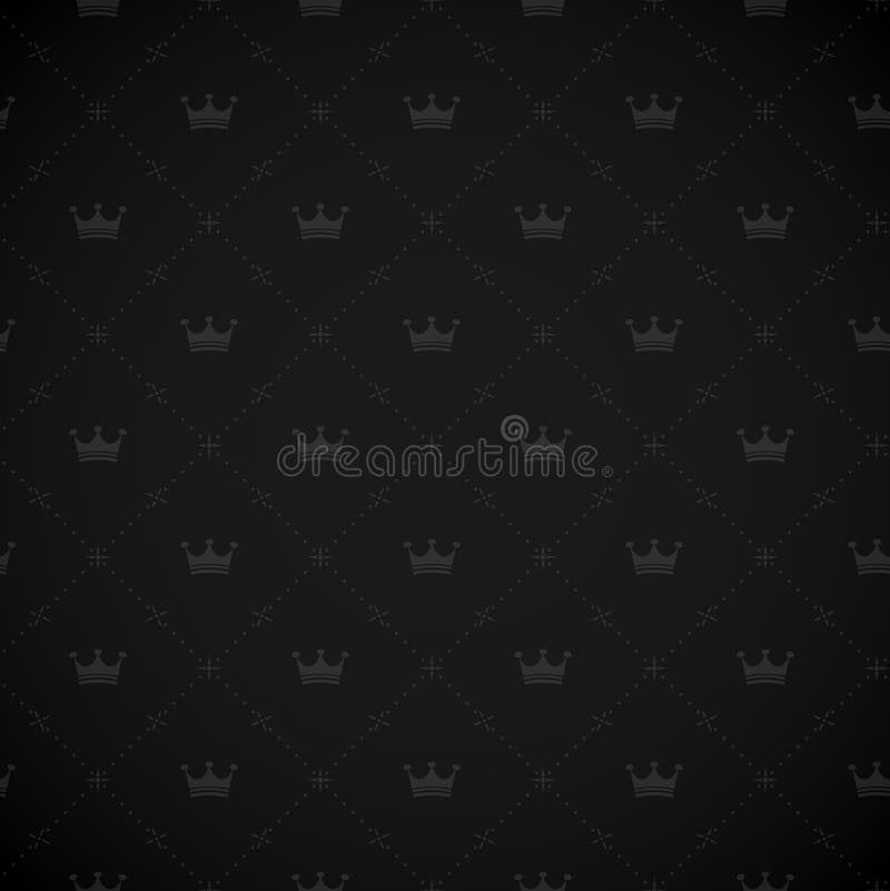 Seamless Royal Vector Wallpaper Stock Vector Illustration of rich