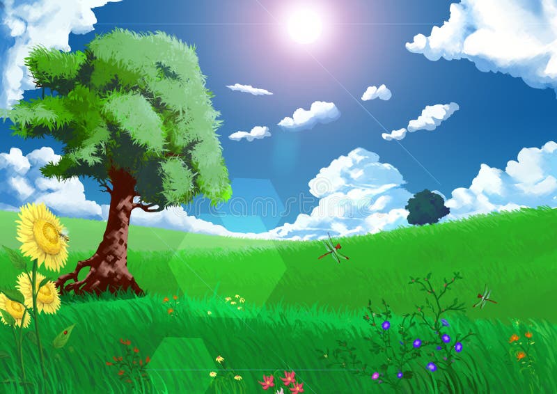 Illustration: Seasons: Summer. Stock Illustration - Illustration of drawing, holiday: 62235815 Illustration: Seasons: Summer. Stock Illustration - Illustration of drawing, holiday: 62235815