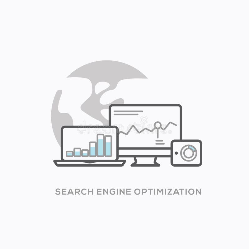 Illustration sensible de web design dans le style moderne frais d'ensemble illustration de vecteur Illustration sensible de web design dans le style moderne frais d'ensemble illustration de vecteur