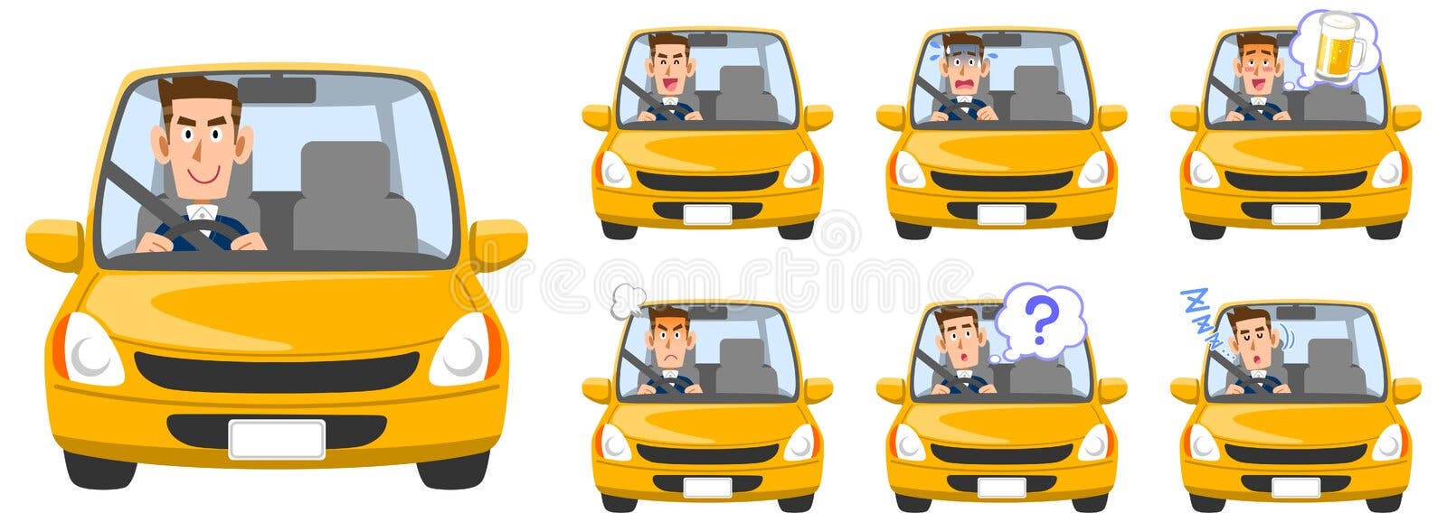 Driving Car Stock Illustrations – 118,739 Driving Car Stock