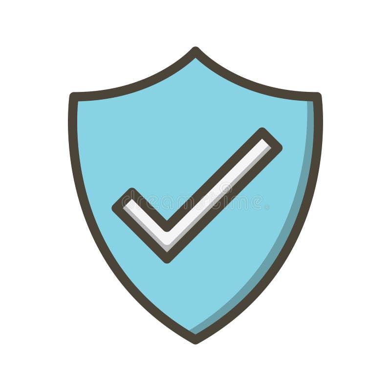 Illustration Shield Icon for Personal and Commercial Use. Stock