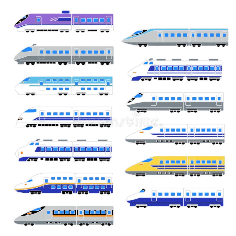 Pattern of the Shinkansen, stock illustration. Illustration of japanese ...