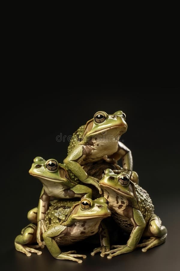 cute frog tower 3 little fat toads friends team fu' Sticker