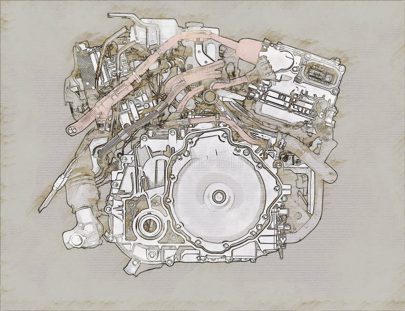 2600 Car Engine Blueprint Illustrations RoyaltyFree Vector Graphics   Clip Art  iStock  Electric car engine blueprint