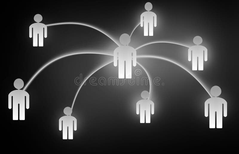 Illustration sociale de media de personnes de concepts de réseau illustration de vecteur Illustration sociale de media de personnes de concepts de réseau illustration de vecteur