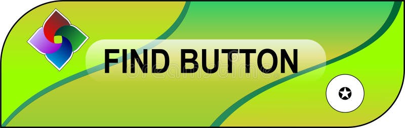Illustration of solution find button symbol with colourful design royalty free illustration