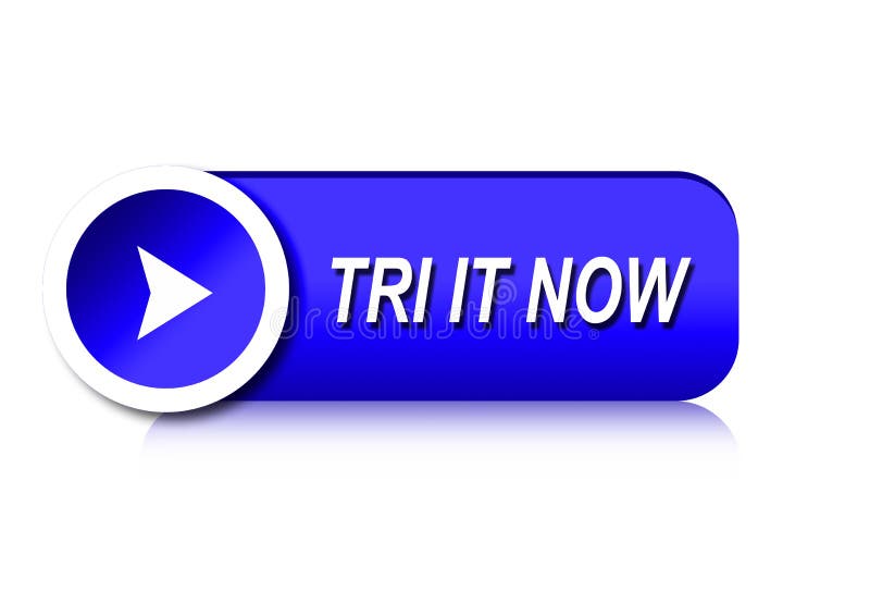 Illustration of solution Tri It Now symbol with colourful design stock illustration