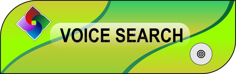 Illustration of solution Voice Search symbol with colourful design royalty free illustration