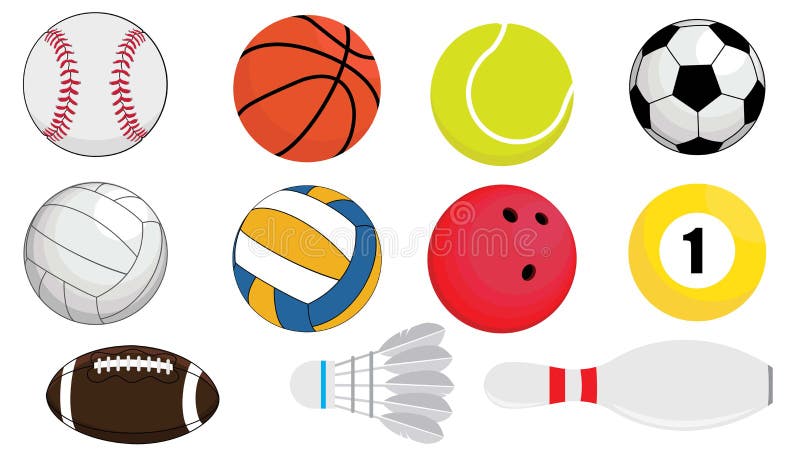 Illustration Of Sports Ball Equipment Vector Stock Vector Illustration Of Ball Golf