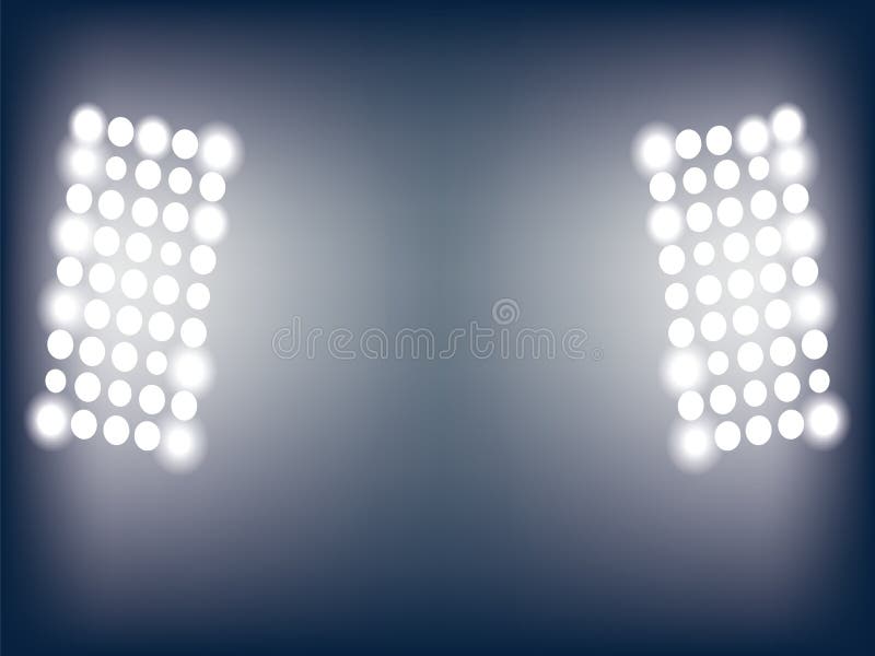 Illustration of stadium lights