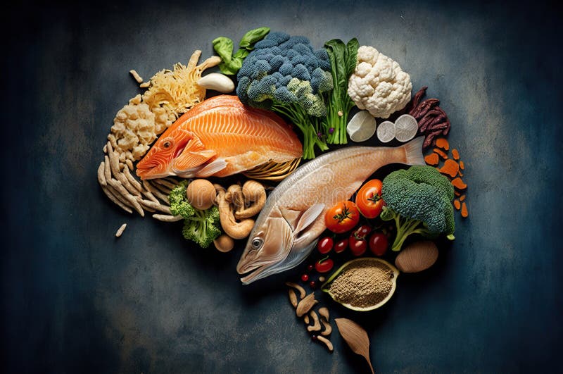 Illustration of Still Life Vegetables Stock