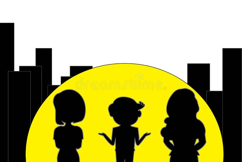 Illustration Stylish, Light and Shadow 1 Man and 2 Women Concept Choice . Stock Illustration - Illustration of cartoon, people: 120168394 Illustration Stylish, Light and Shadow 1 Man and 2 Women Concept Choice . Stock Illustration - Illustration of cartoon, people: 120168394