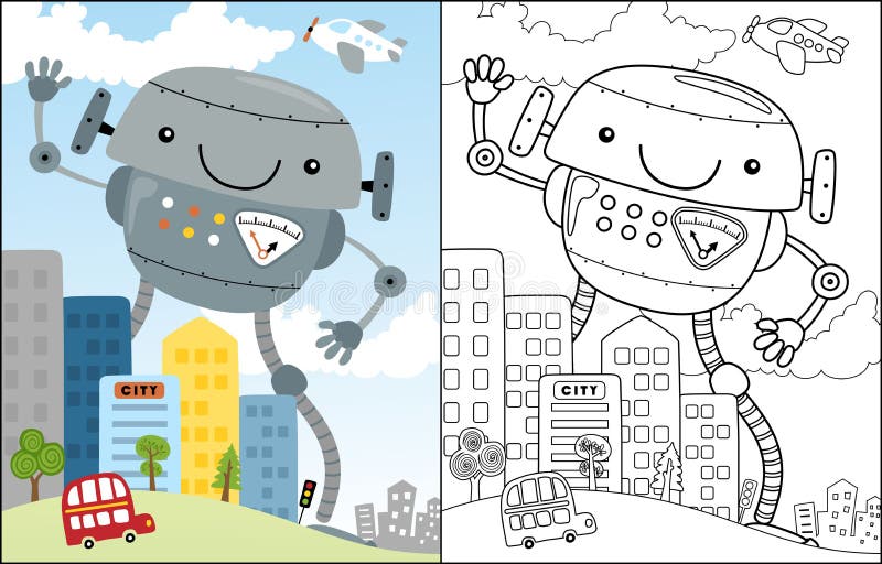 Giant Robot Cartoon Stock Illustrations – 402 Giant Robot Cartoon Stock  Illustrations, Vectors & Clipart - Dreamstime