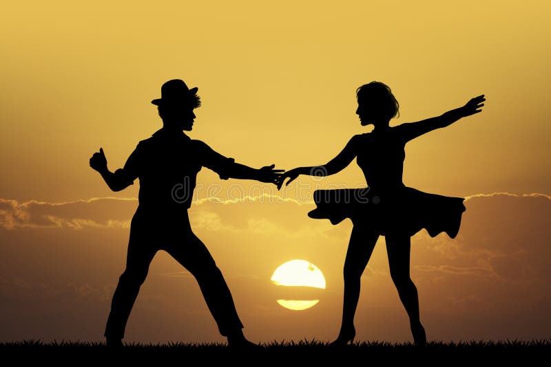 Illustration of Swing Dance Stock Illustration Illustration of disco