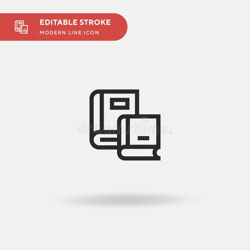 Book Simple vector icon. Illustration symbol design template for web mobile UI element. Perfect color modern pictogram stock illustration