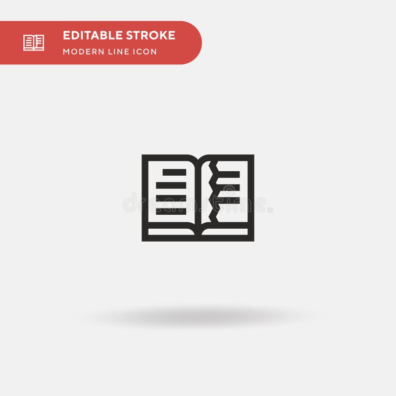 Book Simple vector icon. Illustration symbol design template for web mobile UI element. Perfect color modern pictogram vector illustration