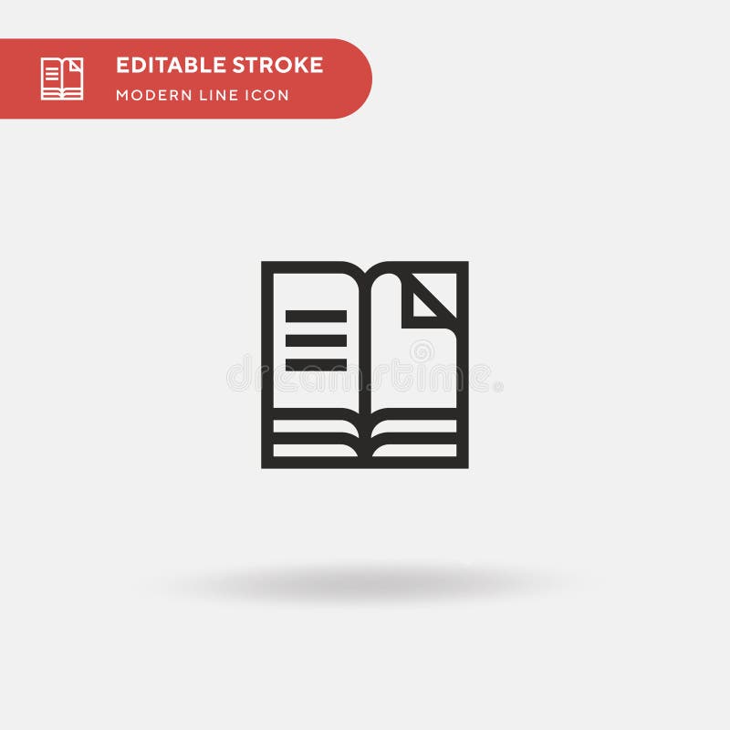 Book Simple vector icon. Illustration symbol design template for web mobile UI element. Perfect color modern pictogram royalty free illustration