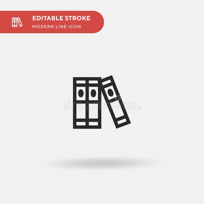 Book Simple vector icon. Illustration symbol design template for web mobile UI element. Perfect color modern pictogram royalty free illustration