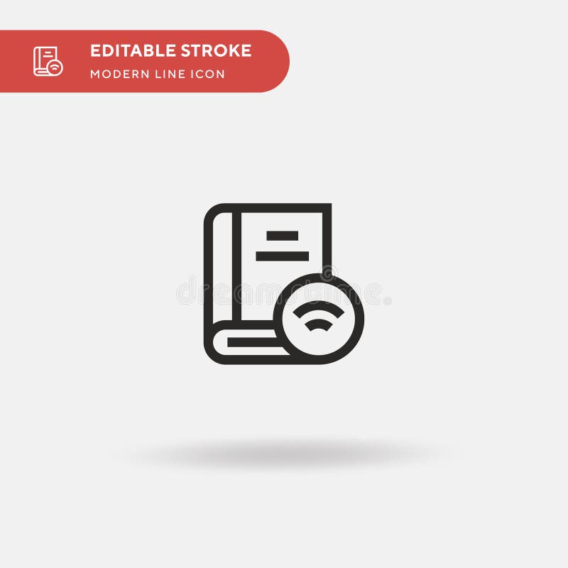 Digital Book Simple vector icon. Illustration symbol design template for web mobile UI element. Perfect color modern royalty free illustration