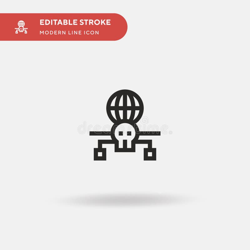 Global Simple vector icon. Illustration symbol design template for web mobile UI element. Perfect color modern pictogram stock illustration