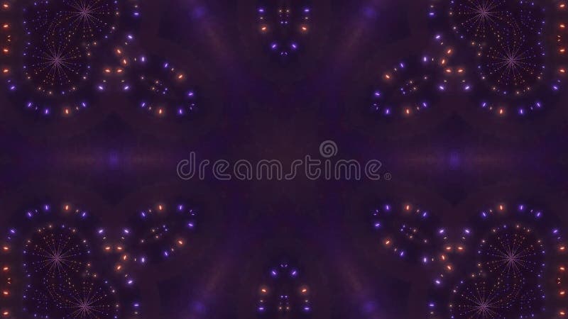 Illustration of symmetrical neon-multicolored psychedelic optical illusion royalty free illustration