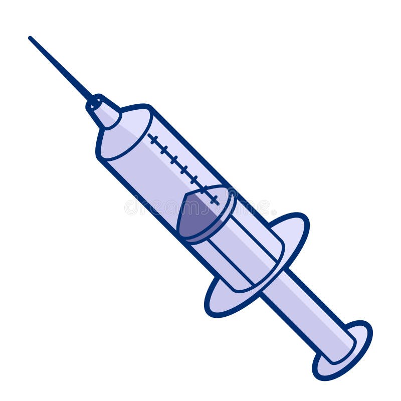 Illustration of Syringe in Cartoon Style. Cute Funny Object Stock Vector -  Illustration of treatment, sickness: 229830538