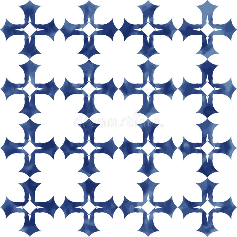 Illustration of tiles textured pattern design isolated on white stock illustration