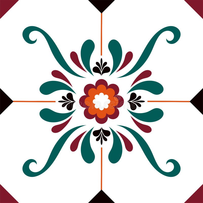 Illustration of tiles textured pattern vector illustration